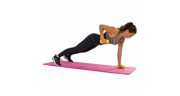 Podložka na cvičení TUNTURI s obalem, růžová