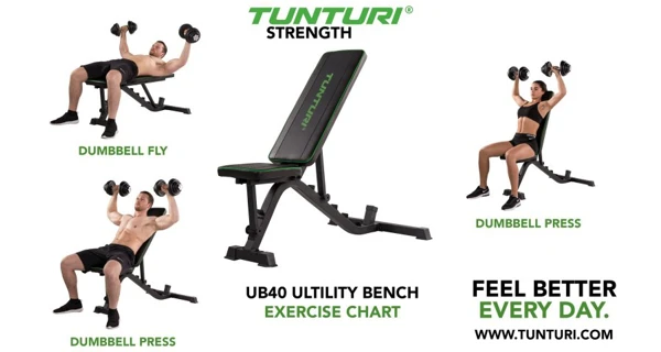 Polohovací lavice UB40 TUNTURI Pro Utility Bench