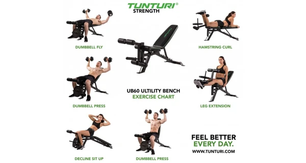 Polohovací lavice UB60 TUNTURI Pro Utility Bench