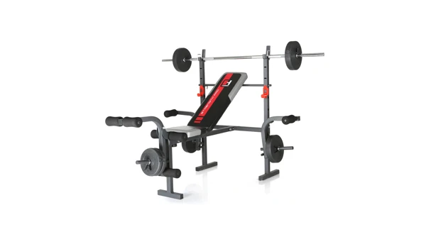 Posilovací lavice HAMMER Bermuda vč. 25 kg činek, osa 120cm, jednoručky 30cm