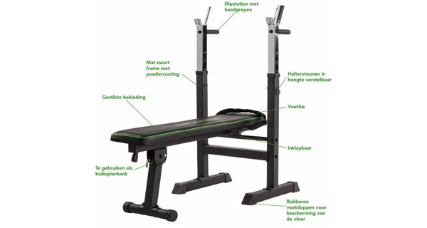 Posilovací lavice TUNTURI WB20 Basic Weight Bench