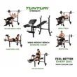 Posilovací lavice TUNTURI WB40 Compact Width Weight Bench