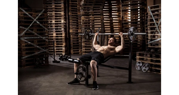 Posilovací lavice TUNTURI WB60 Olympic Width Weight Bench