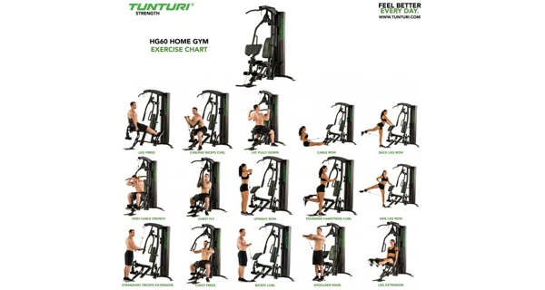 Posilovací věž TUNTURI HG60 Home Gym