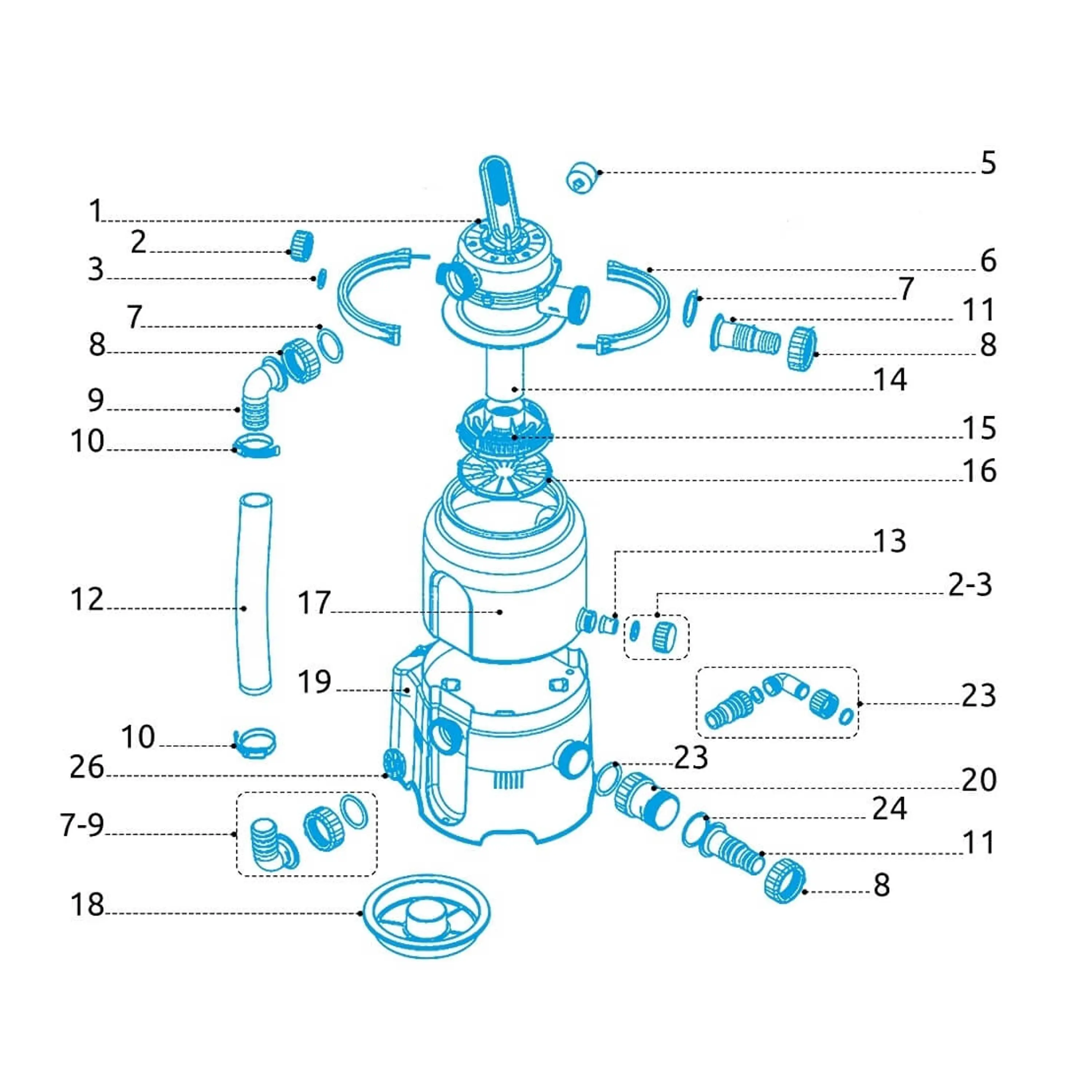 Marimex | Předfiltr pro filtrace ProStar Plus 2, 4 a ProStar 2000 a 4000 | 10604292 Obrázek