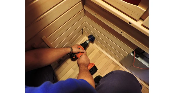 Přídavné podlahové topidlo do infrasauny