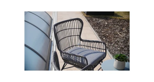 Ratanový set Rindal (1x stůl + 2x židle)