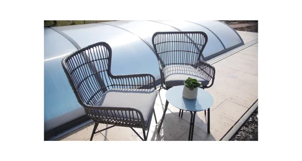 Ratanový set Rindal (1x stůl + 2x židle)