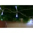 Řetěz 10 m - 100 LED - studená bílá - spínač