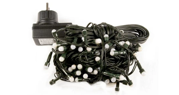 Řetěz 20 m - 200 maxi LED - studená bílá