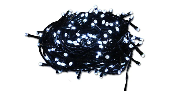 Řetěz 30 m - 300 LED - studená bílá