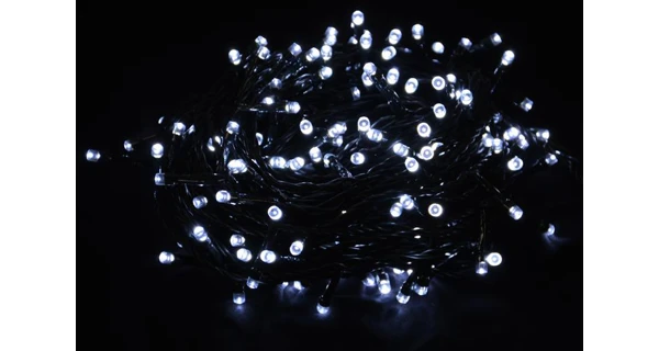Řetěz 30 m - 300 LED - studená bílá