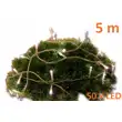 Řetěz 5 m - 50 LED - teplá bílá - spínač