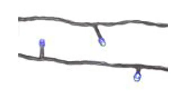 Řetěz 9 m - 100 LED - modrá