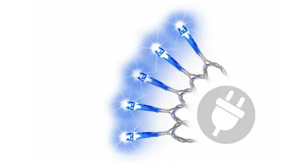 Řetěz 9 m - 100 LED - modrá