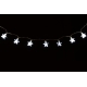 Řetěz LED - hvězdy - studená bílá