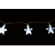 Řetěz LED - hvězdy - studená bílá