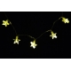Řetěz LED - hvězdy - teplá bílá