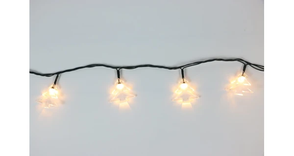 Řetěz se stromečky 40 LED - teplá bílá