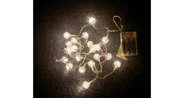 Řetěz sněhová hvězda 20 LED