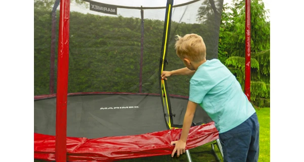 Sada krytu pružin a rukávů pro trampolínu 244 cm - červená