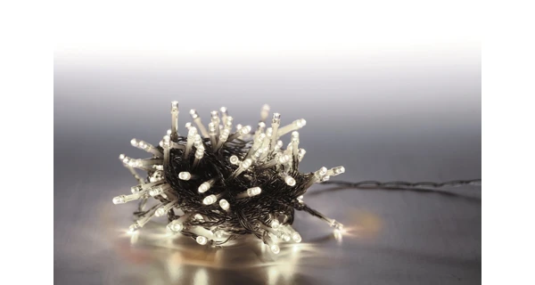 Sada LED osvětlení (Medvěd + světelný řetěz hvězdy + světelný řetěz 100 LED - studená bílá)