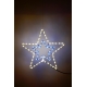 Sada LED osvětlení (Svítící hvězda + Svítící struna + světelný řetěz 100 LED 5 m. - studená bílá)