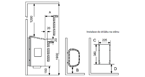 Saunová kamna SAWO Scandia NB Trendline - 6,0kW