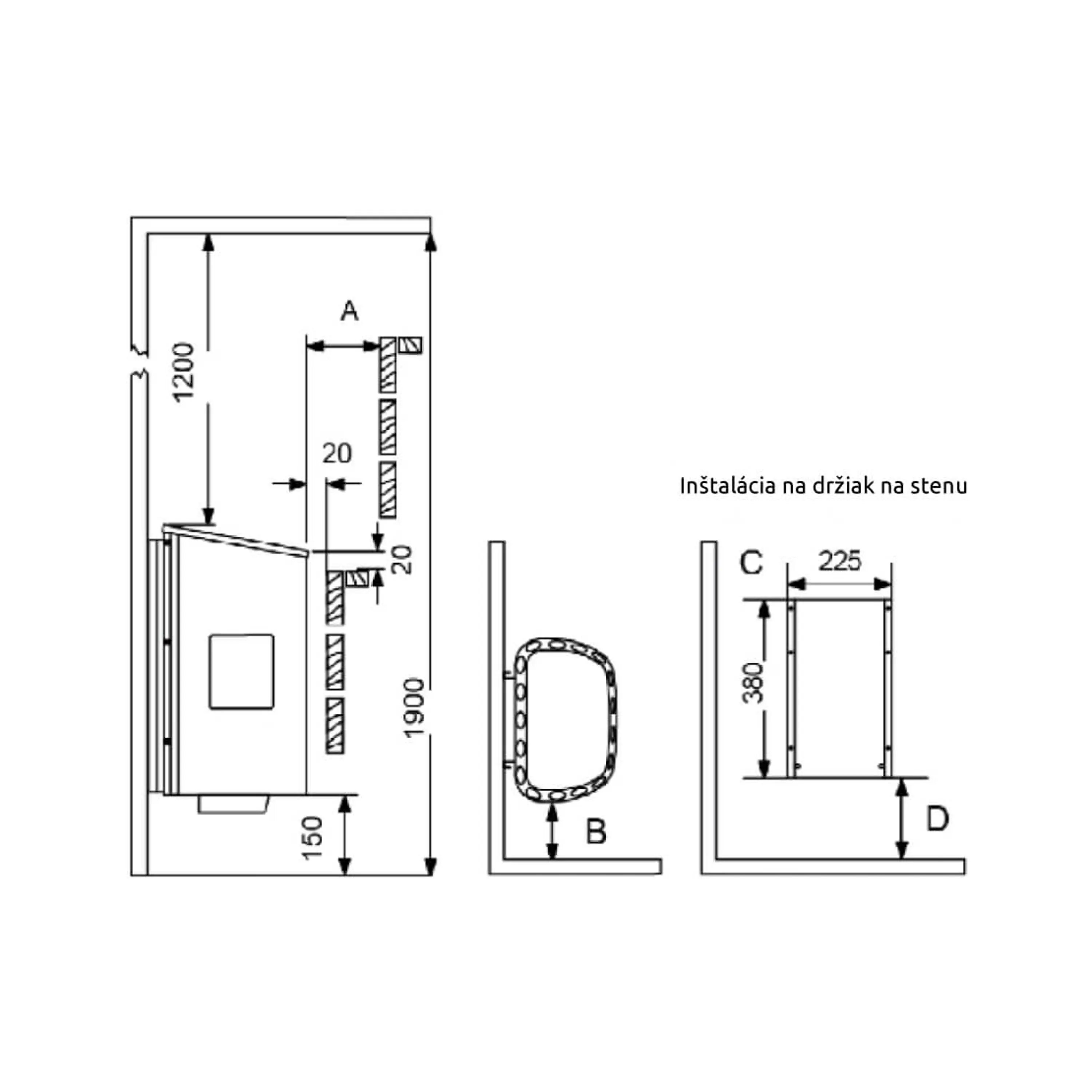 Sawo Scandia 6,0 kW NB Trendline Steel Obrázek