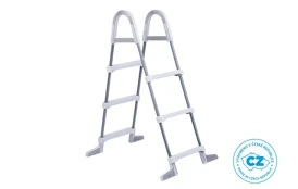 Schůdky k bazénům - výška stěny do 0,91 m - šedé