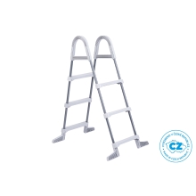 Schůdky k bazénům - výška stěny do 0,91 m - šedé (poškozený obal)