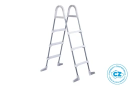 Schůdky k bazénům - výška stěny do 1,07 m - šedé