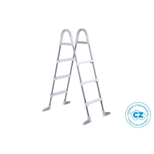 Schůdky k bazénům - výška stěny do 1,07 m - šedé (poškozený obal)