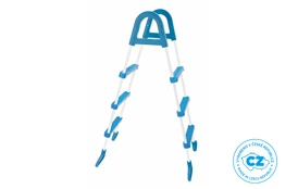 Schůdky k bazénům - výška stěny do 1,22 m - modré