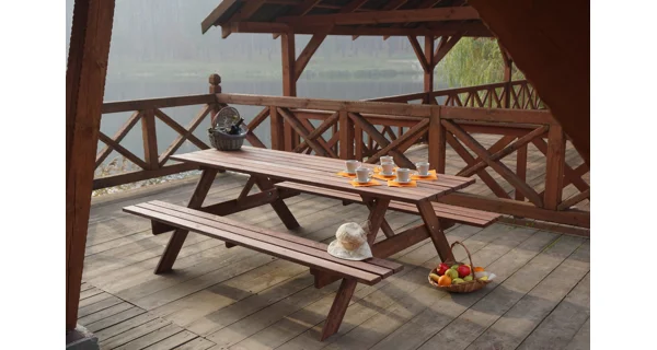 Sestava dřevěná PIKNIK 180 cm borovice