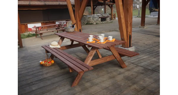 Sestava dřevěná PIKNIK 180 cm borovice