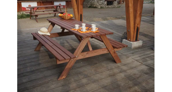 Sestava dřevěná PIKNIK 180 cm borovice