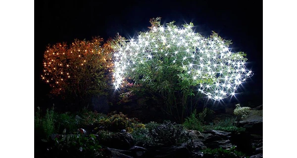 Síť 1,5 x 1,5 m - 100 LED - studená bílá