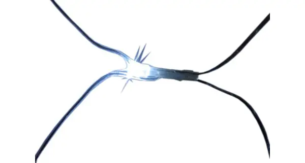 Síť 1,5 x 1,5 m - 100 LED - studená bílá