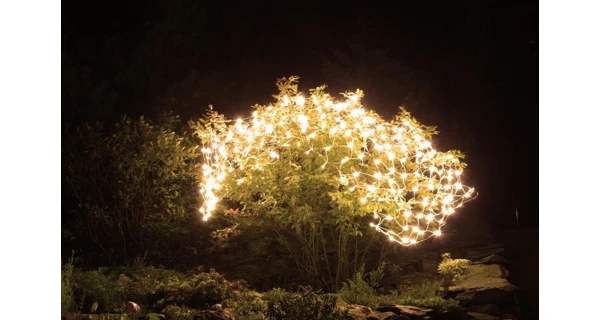 Síť 1,5 x 1,5 m - 100 LED - teplá bílá