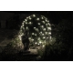 Síť 3 x 3 m - 128 LED - studená bílá
