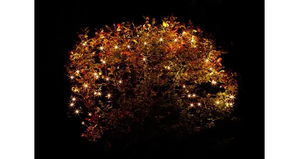 Síť 3 x3 m - 128 LED - teplá bílá