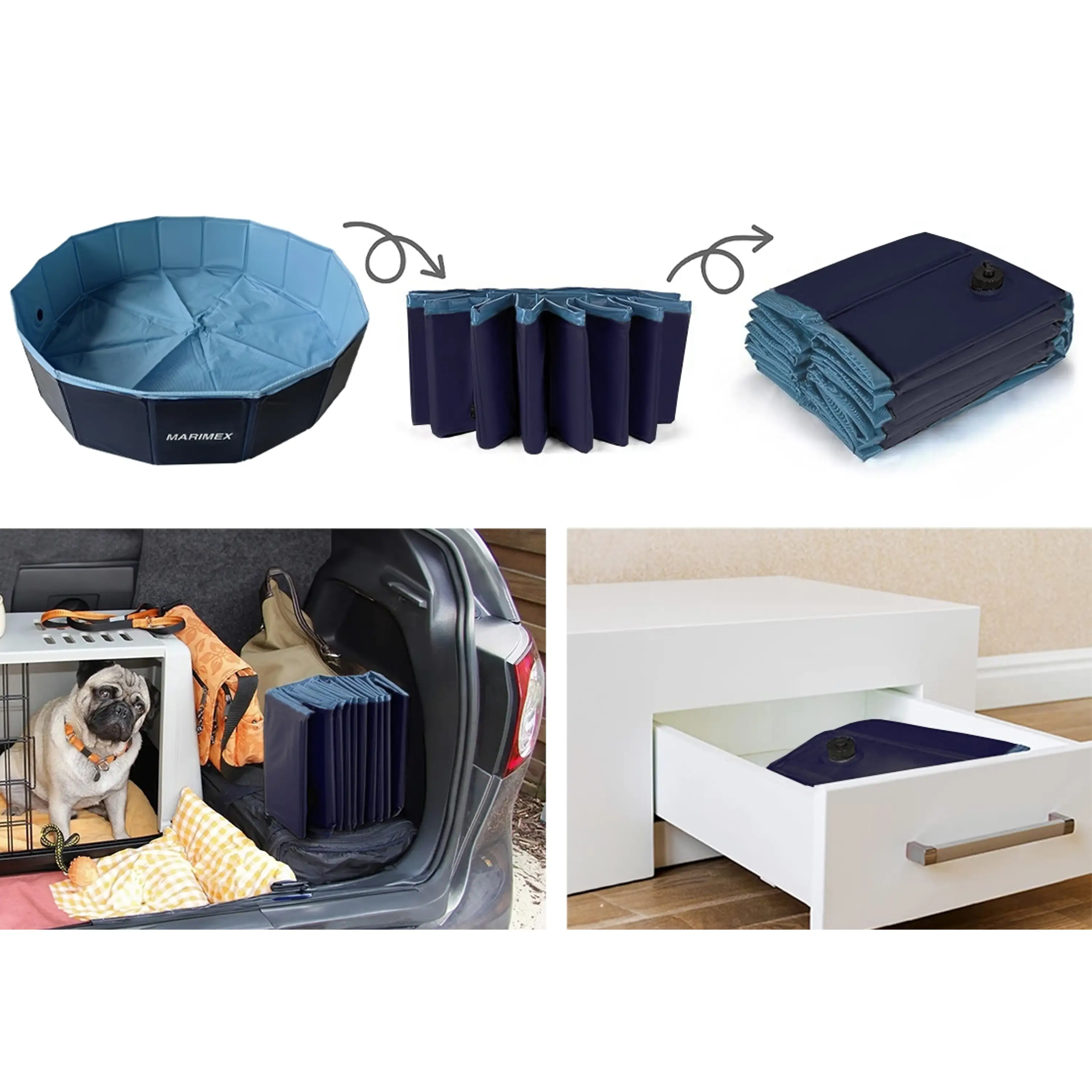 Marimex | Skládací bazén pro psy - Ø 80 cm | 10210057 Obrázek