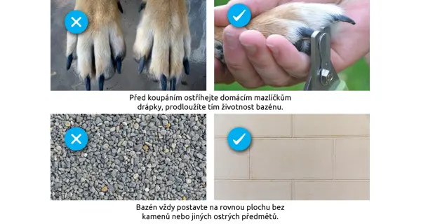 Skládací bazén pro psy - Ø 100 cm