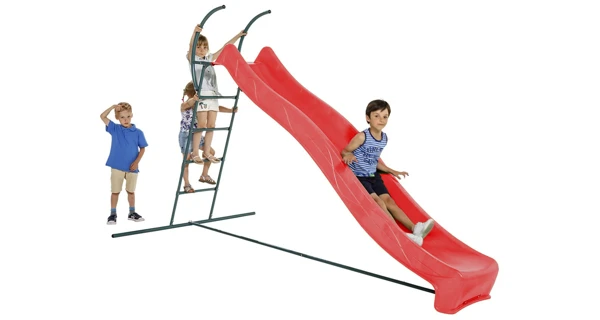 Skluzavka s přípojkou na vodu červená 3,0 m