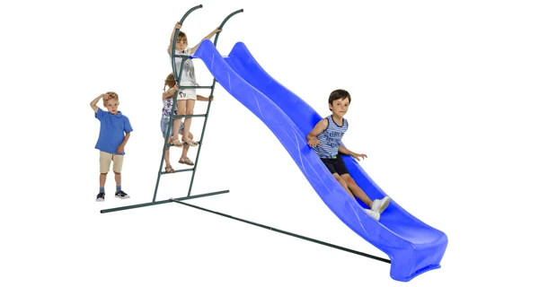 Skluzavka s přípojkou na vodu - modrá 2,20 m