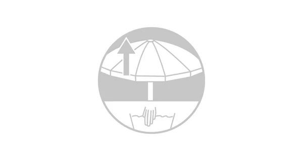 Slunečník Panda Expo 300 cm - zelená