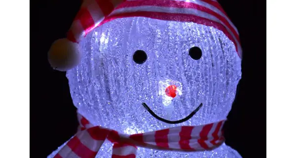 Sněhulák 20 LED - studená bílá