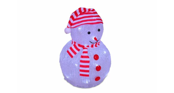 Sněhulák 20 LED - studená bílá