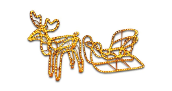 Sob LED se saněmi - teplá bílá